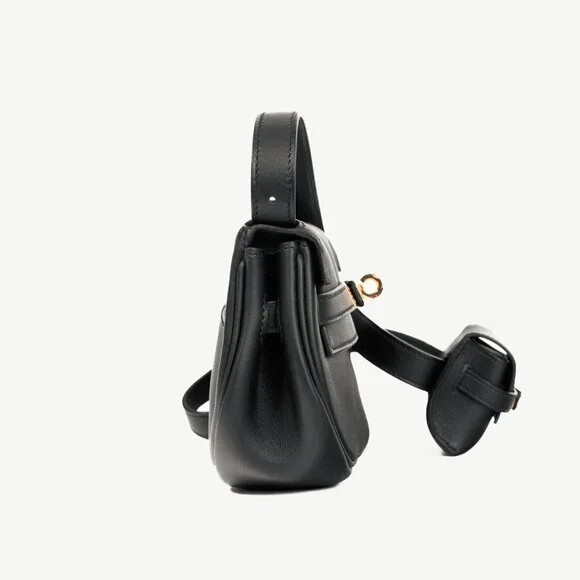 Hermes Kelly Moove Black Swift Leather GHW Shoulder Bag - Picture 3 of 16